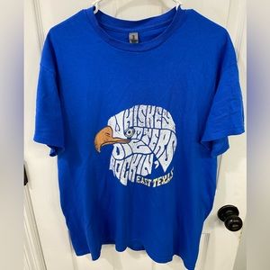 Large Whiskey myers blue shirt
